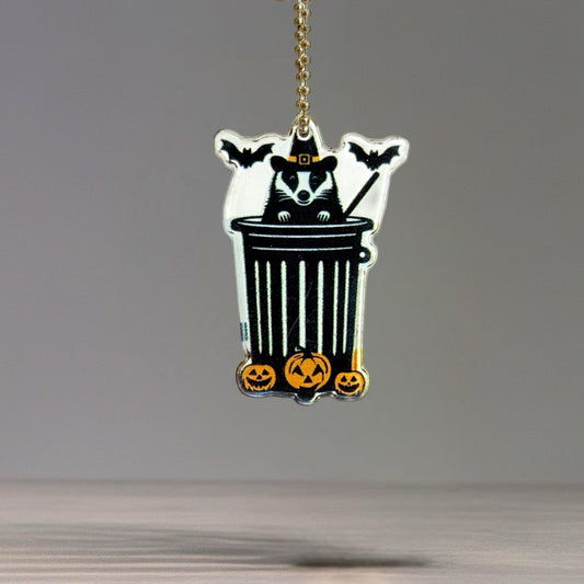 Halloween Opossum Charm - Tumbler Handle Charm - The Nifty Little Finds - Charm - The Nifty Little Finds