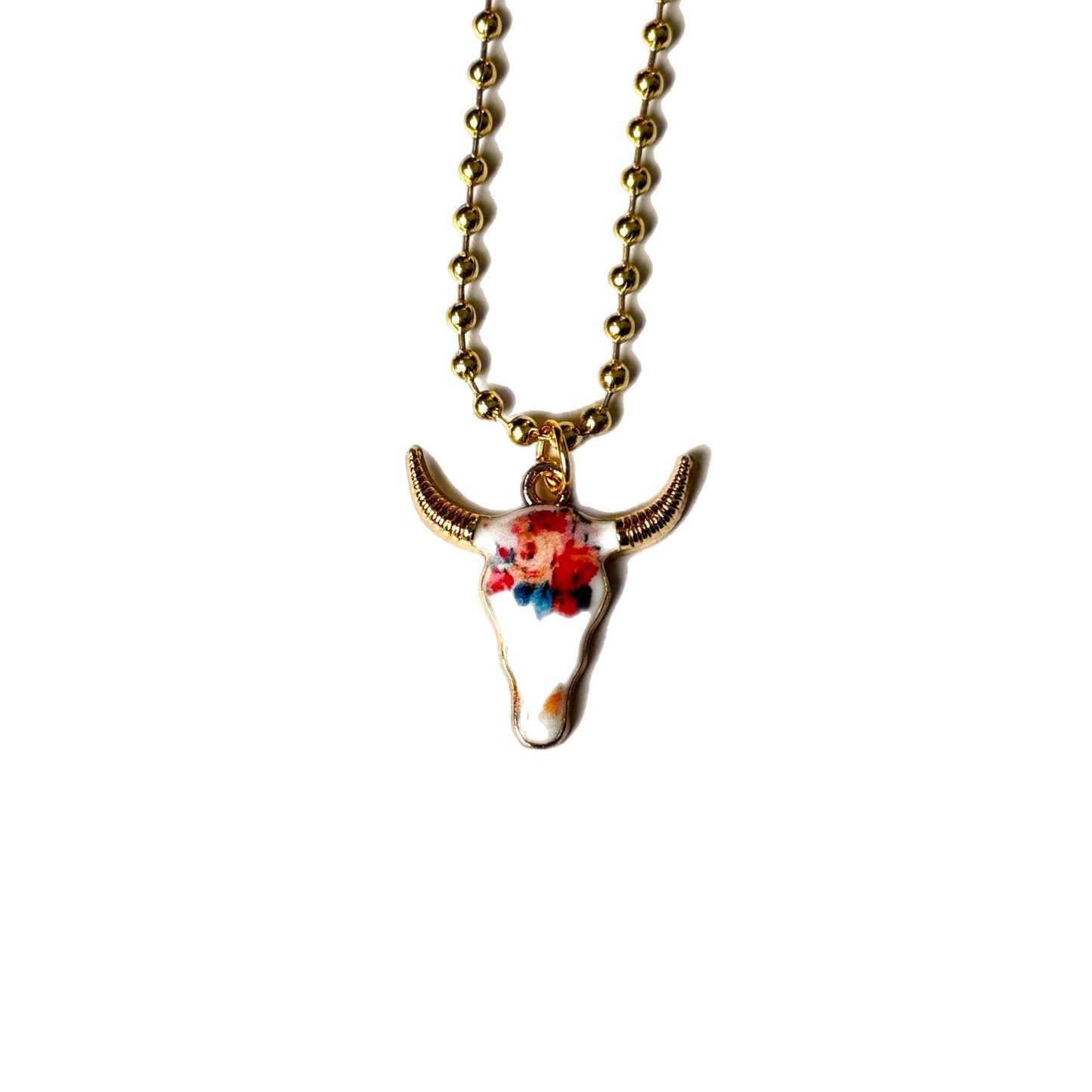 Cow Skull Charm - Tumbler Handle Charm - The Nifty Little Finds - Charm - The Nifty Little Finds