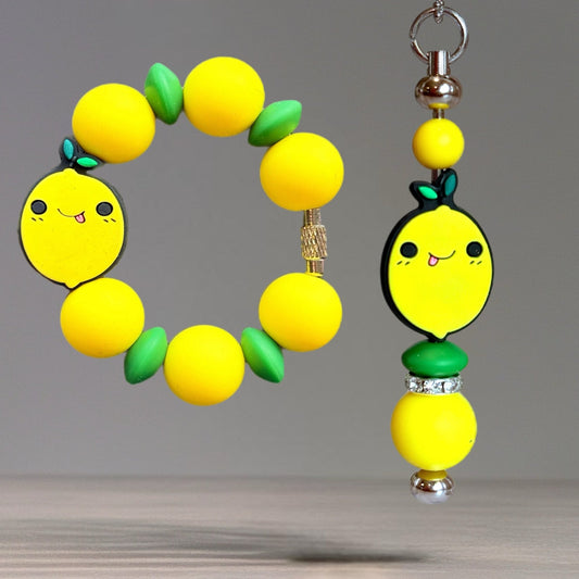 Lemon Cutie Handle Bracelet - Tumbler Handle Charm - The Nifty Little Finds - Charm - The Nifty Little Finds