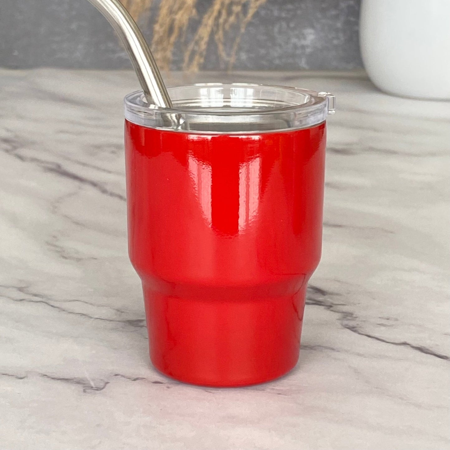 Mini Stainless Steel Tumbler with Straw - The Nifty Little Finds - The Nifty Little Finds