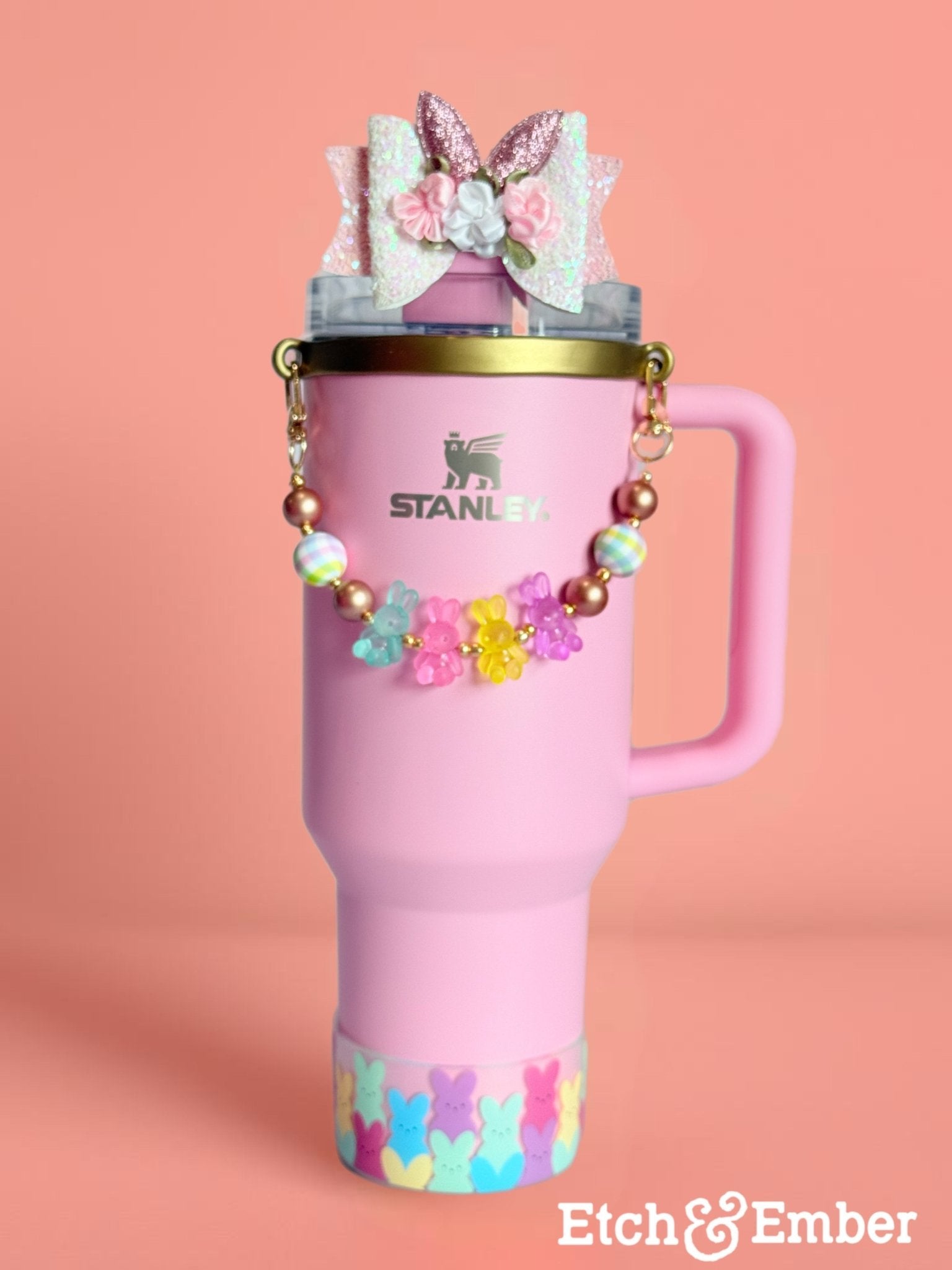 Floral Spring Tumbler Bow - The Nifty Little Finds - Bow - The Nifty Little Finds