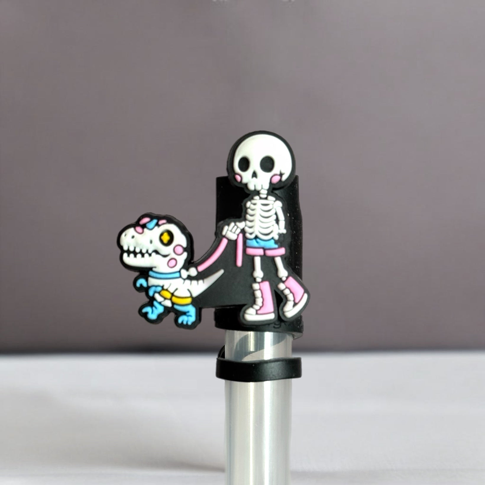 Cute Skelly Straw Topper - The Nifty Little Finds - The Nifty Little Finds