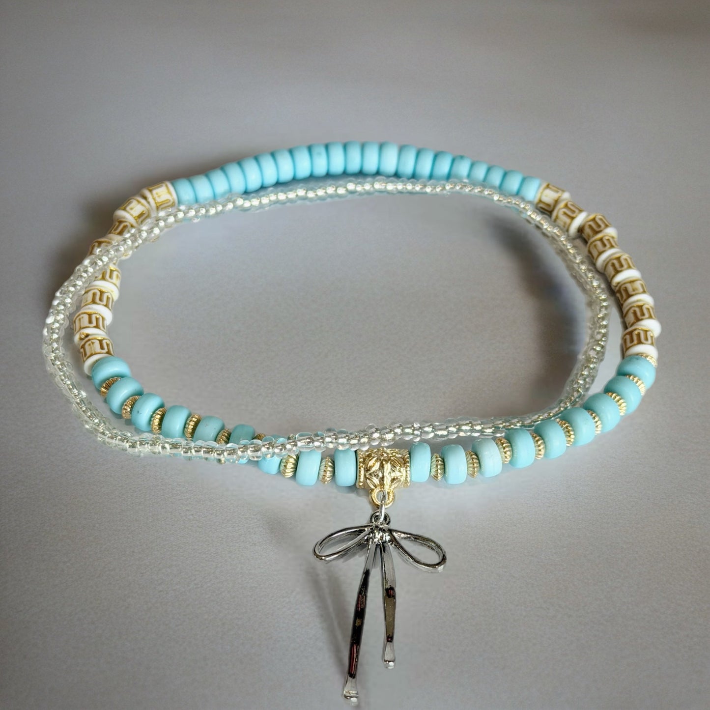 Winter Ice Bow Tumbler Bracelet - The Nifty Little Finds - The Nifty Little Finds