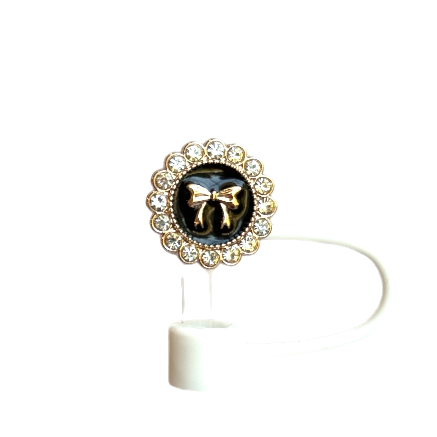 PEARL & DIAMONDS STRAW TOPPER - Tumbler Handle Charm - The Nifty Little Finds - Charm - The Nifty Little Finds