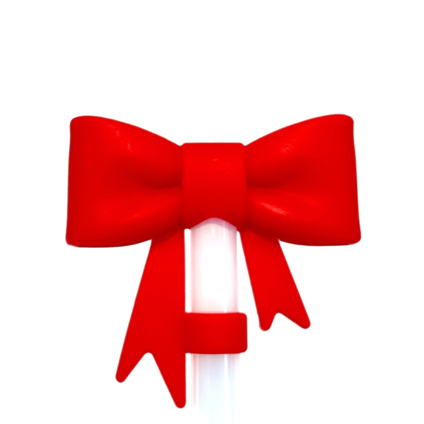 Red 3D Bow Straw Topper - The Nifty Little Finds - 3D Bow Straw Topper - The Nifty Little Finds