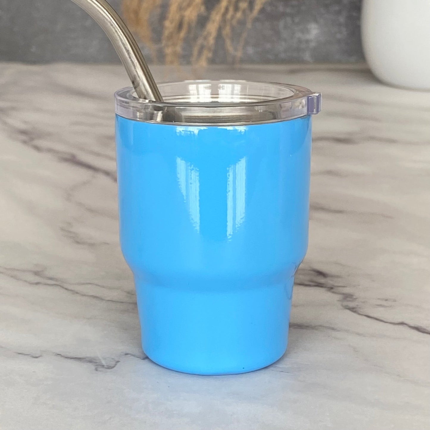 Mini Stainless Steel Tumbler with Straw - The Nifty Little Finds - The Nifty Little Finds