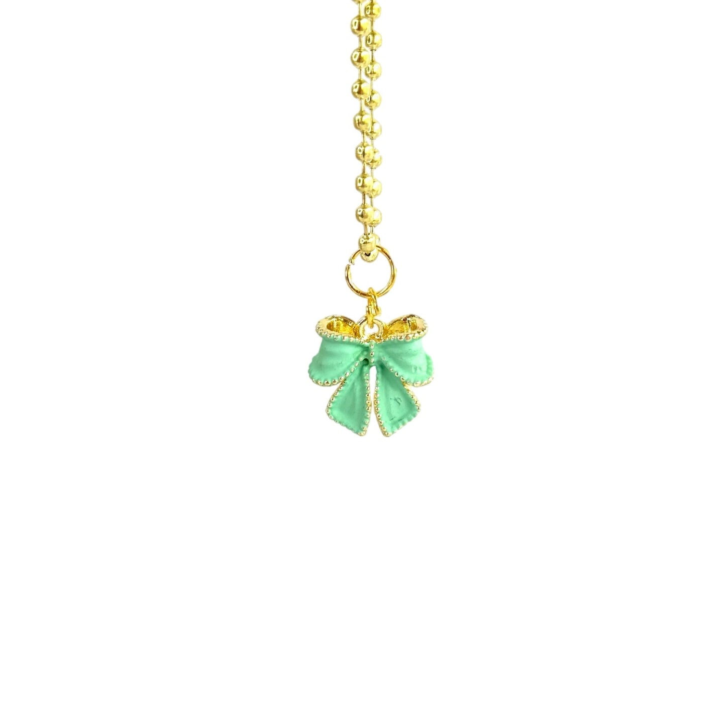 DAINTY BOW Charm - Tumbler Handle Charm - The Nifty Little Finds - Charm - The Nifty Little Finds