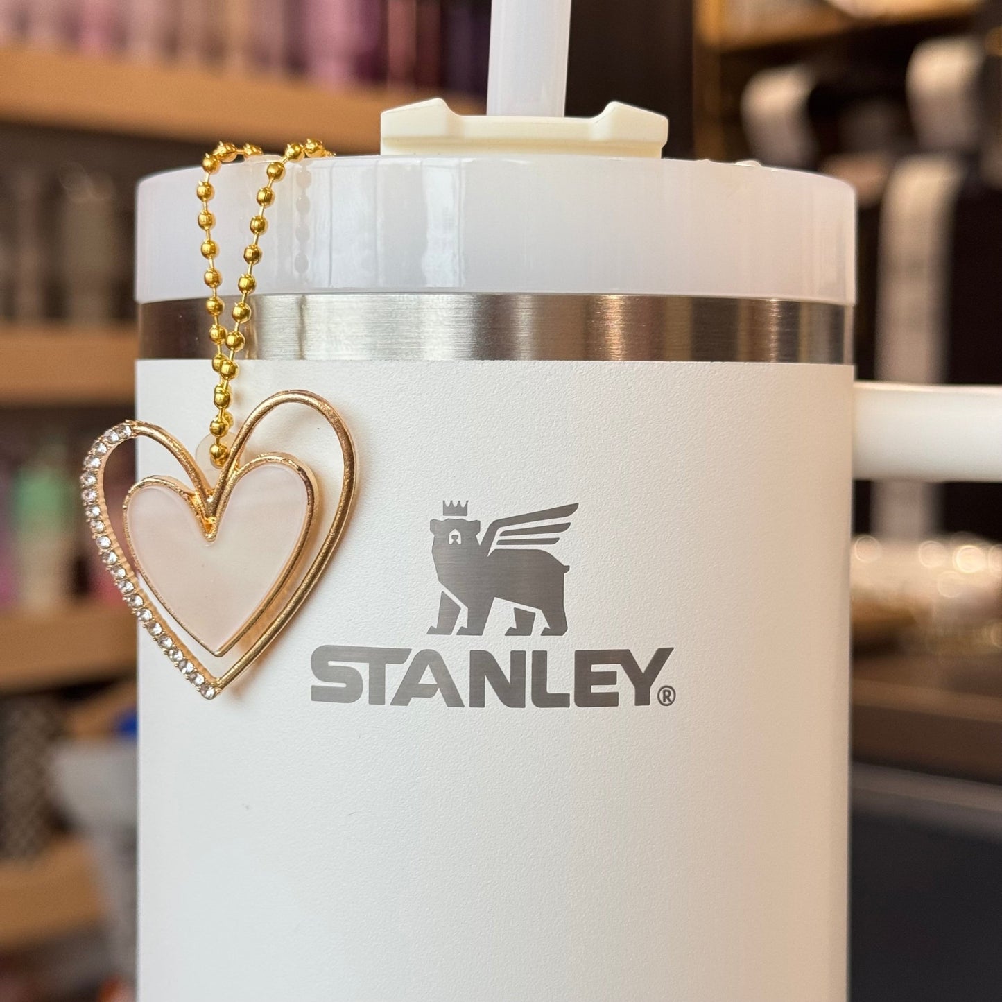 Double Heart Charm - Tumbler Handle Charm - The Nifty Little Finds - Charm - The Nifty Little Finds