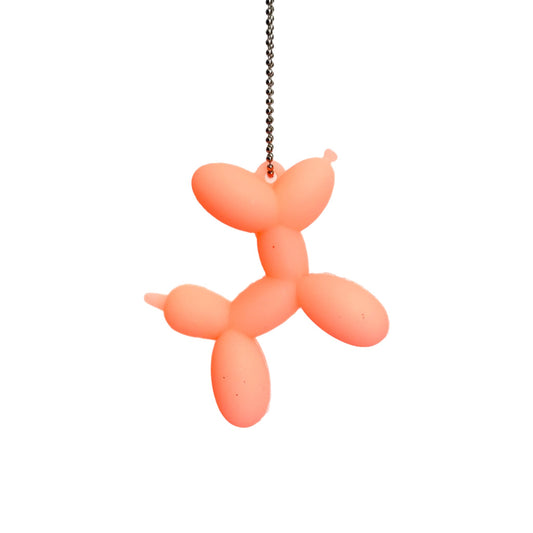 Large Peach Balloon Dog Charm - Tumbler Handle Charm - The Nifty Little Finds - Charm - The Nifty Little Finds