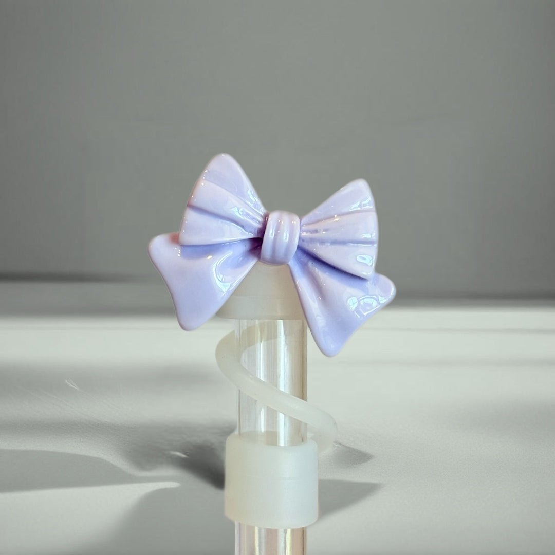 Girly Bow Straw Topper - The Nifty Little Finds - The Nifty Little Finds