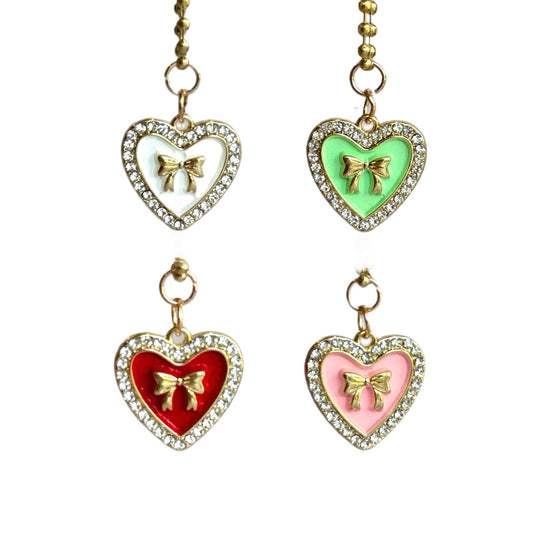 Coquette Heart Charm - Tumbler Handle Charm - The Nifty Little Finds - Charm - The Nifty Little Finds