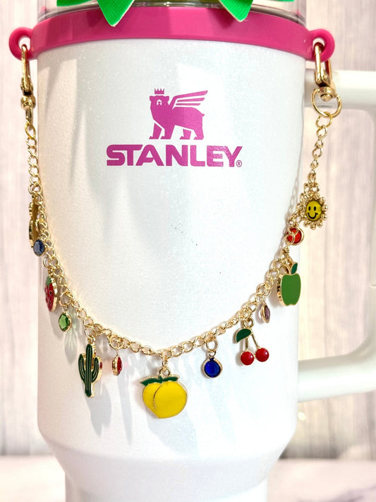 Tutti Fruity Deluxe Tumbler Charm Necklace - The Nifty Little Finds - Necklace - The Nifty Little Finds