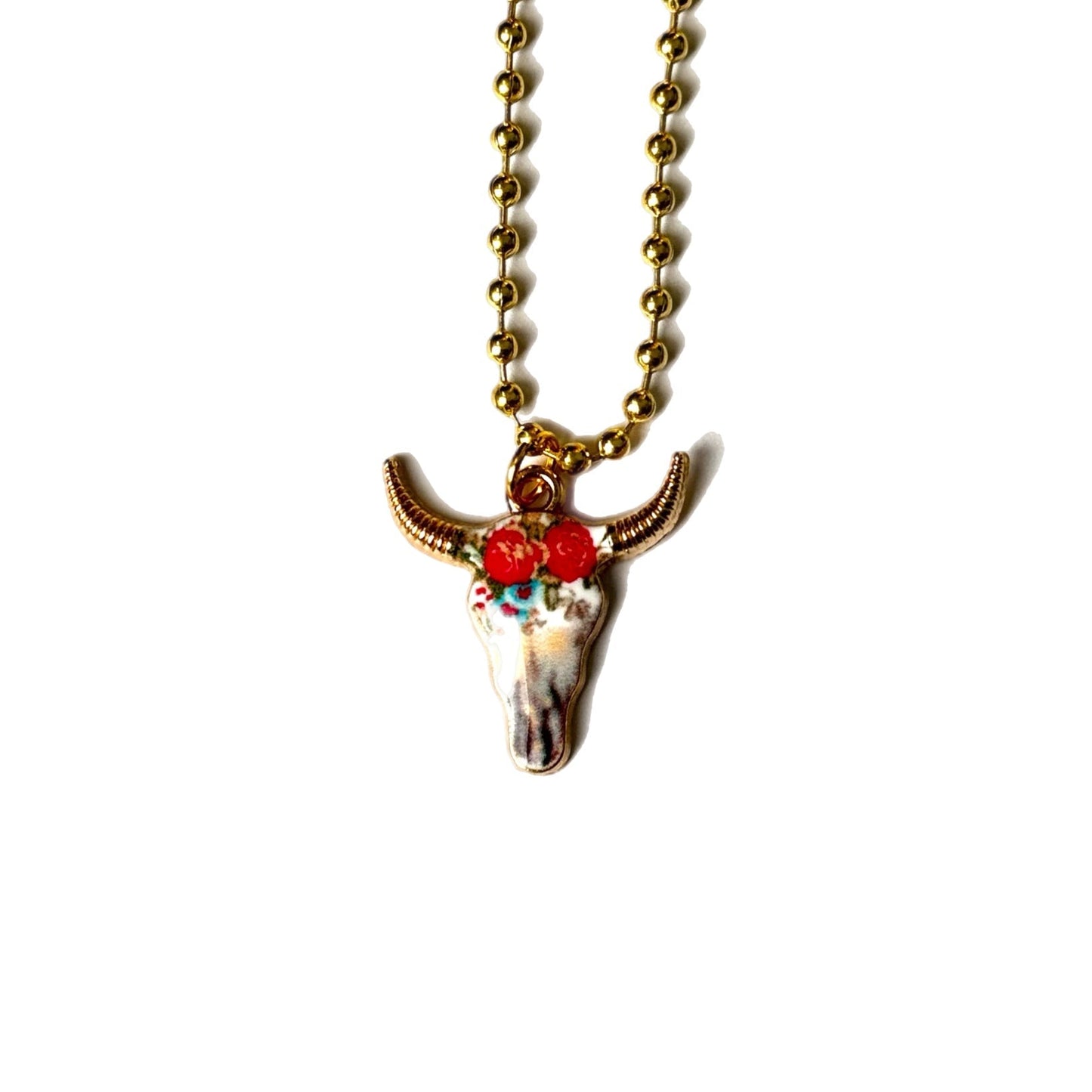 Cow Skull Charm - Tumbler Handle Charm - The Nifty Little Finds - Charm - The Nifty Little Finds