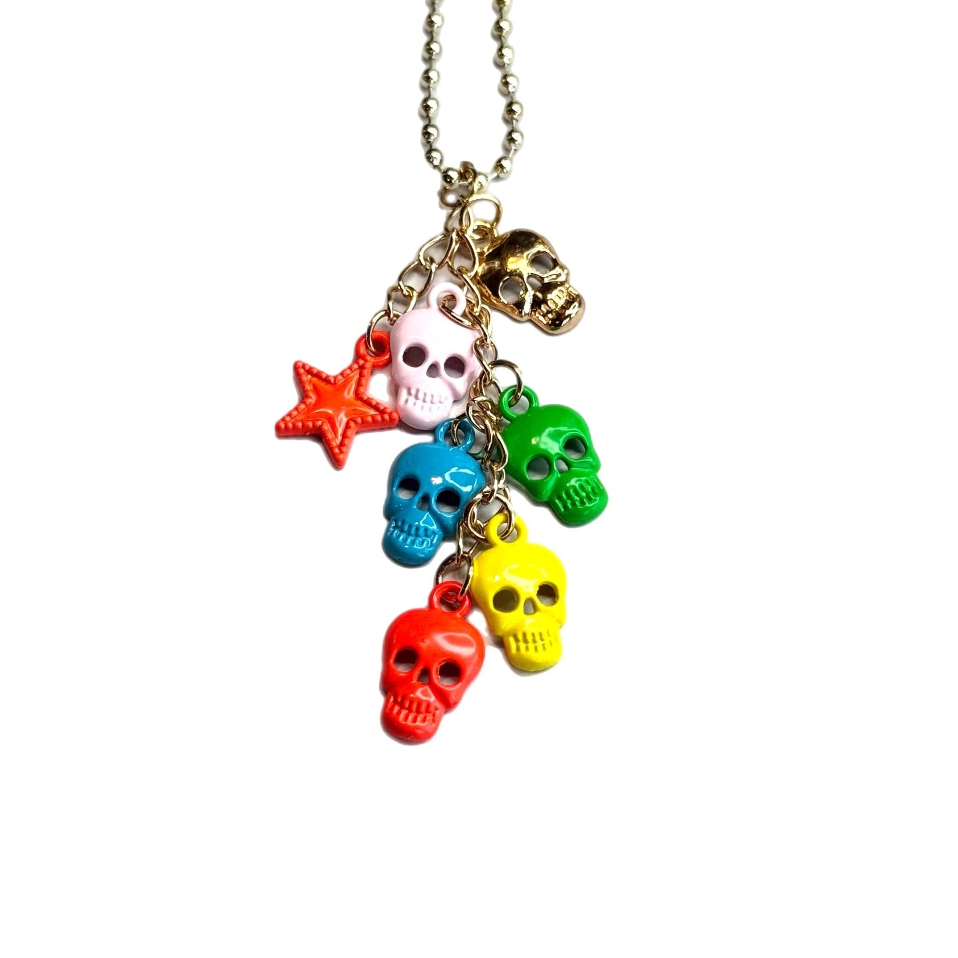 Colorful Skulls Charm - Tumbler Handle Charm - The Nifty Little Finds - Charm - The Nifty Little Finds