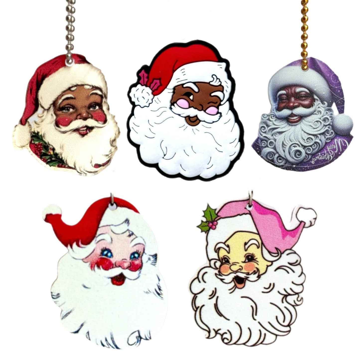 Vintage Santa Charm- Tumbler Handle Charm - The Nifty Little Finds - Charm - The Nifty Little Finds