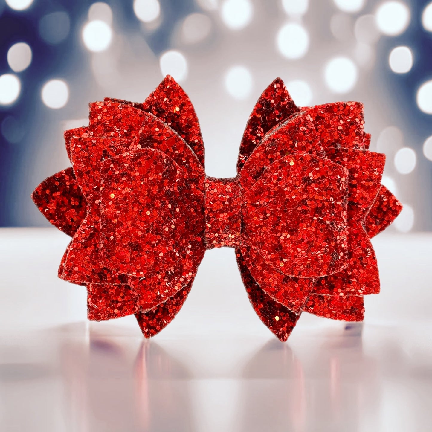 Ruby Red Glitter Tumbler Bow - The Nifty Little Finds - Bow - The Nifty Little Finds