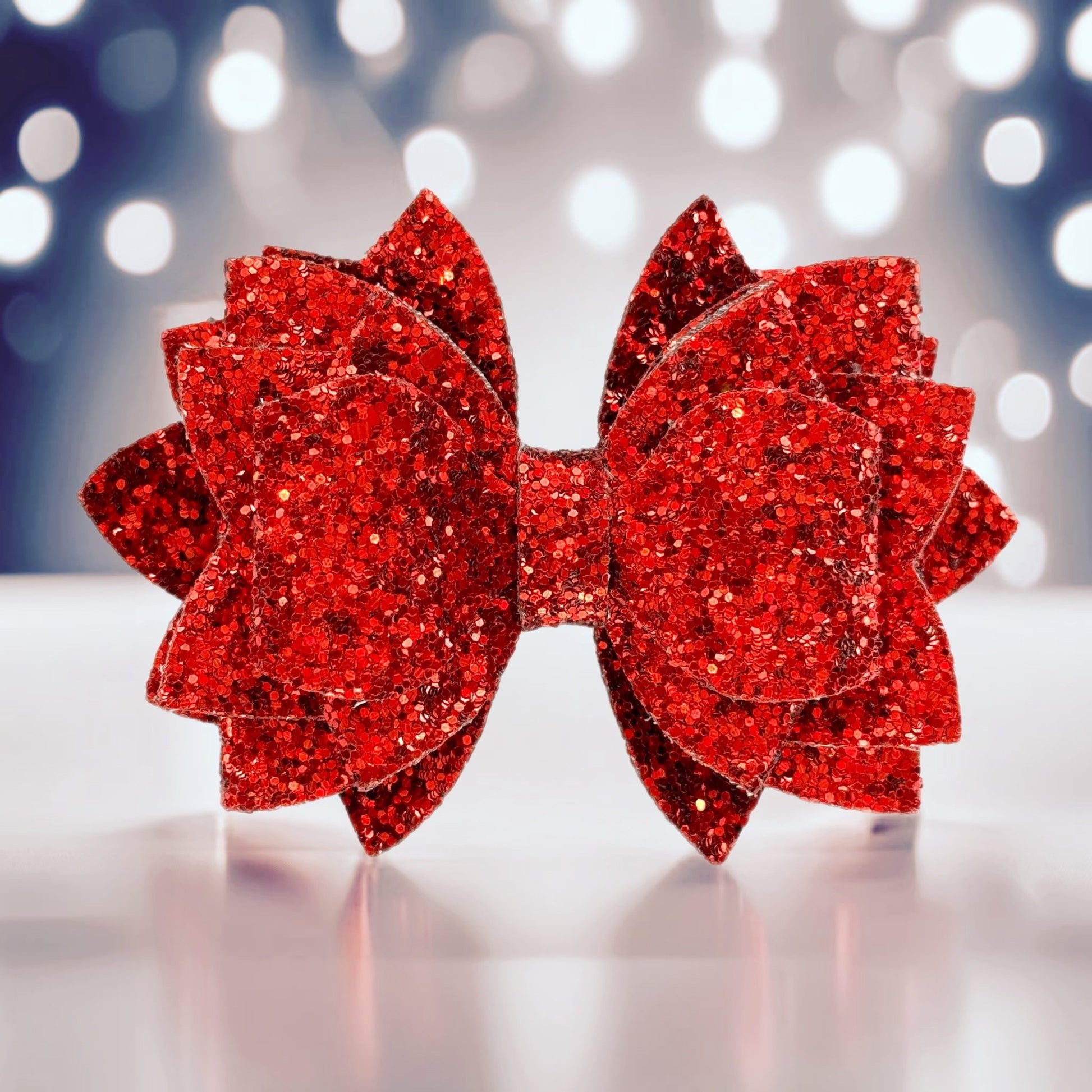 Ruby Red Glitter Tumbler Bow - The Nifty Little Finds - Bow - The Nifty Little Finds