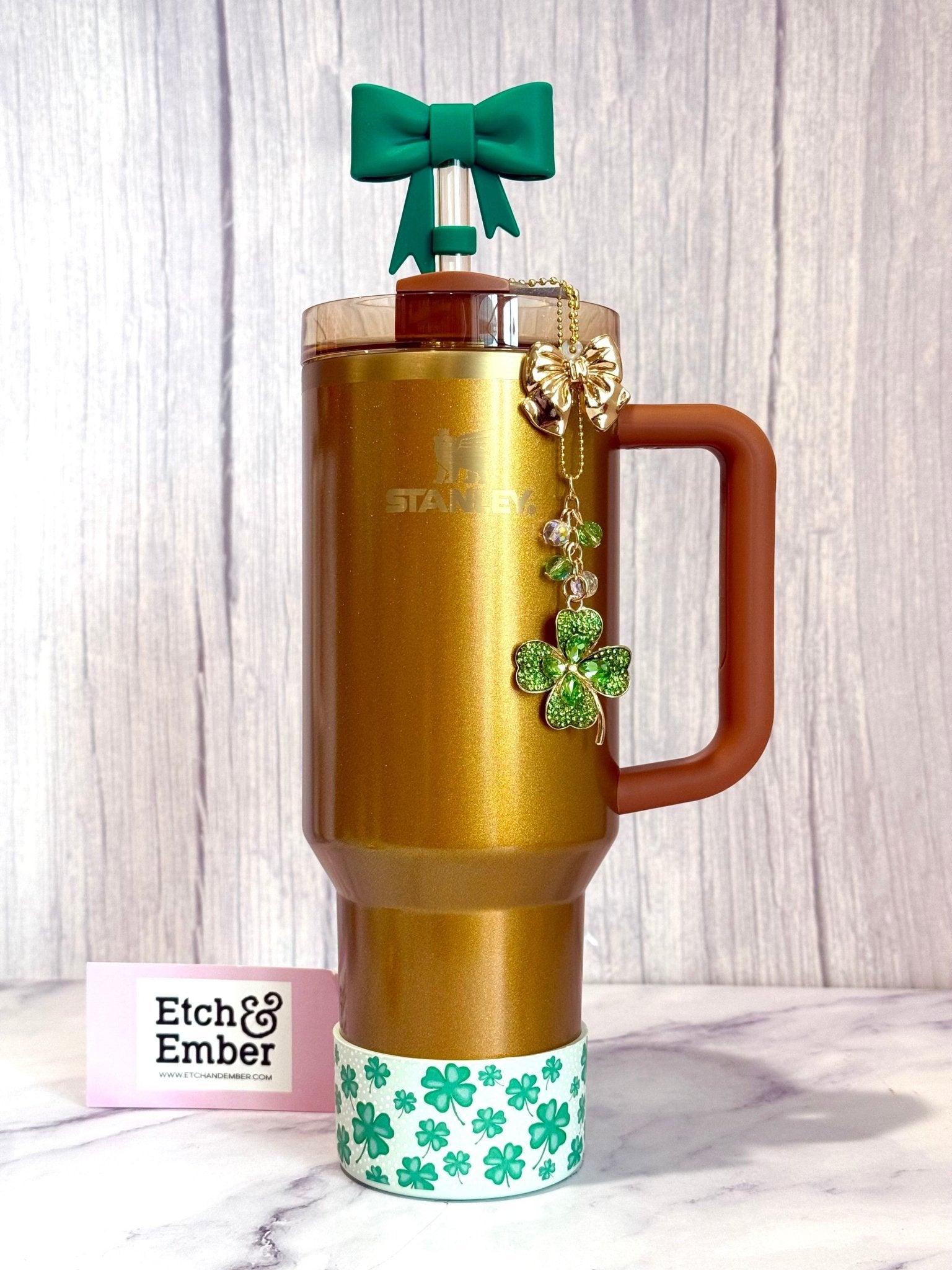 Alpine Green 3D Bow Straw Topper - The Nifty Little Finds - 3D Bow Straw Topper - The Nifty Little Finds