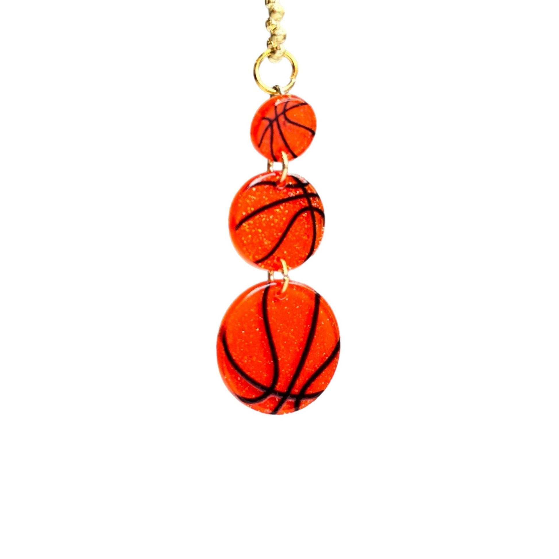 BASKETBALL Charm - Tumbler Handle Charm - The Nifty Little Finds - Charm - The Nifty Little Finds