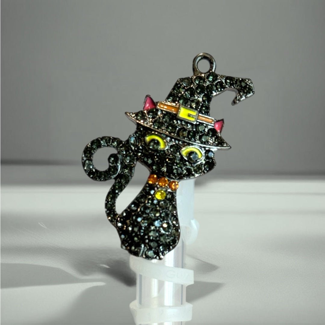 Midnight Mischief Kitty Deluxe Straw Topper - The Nifty Little Finds - Deluxe Straw Topper - The Nifty Little Finds