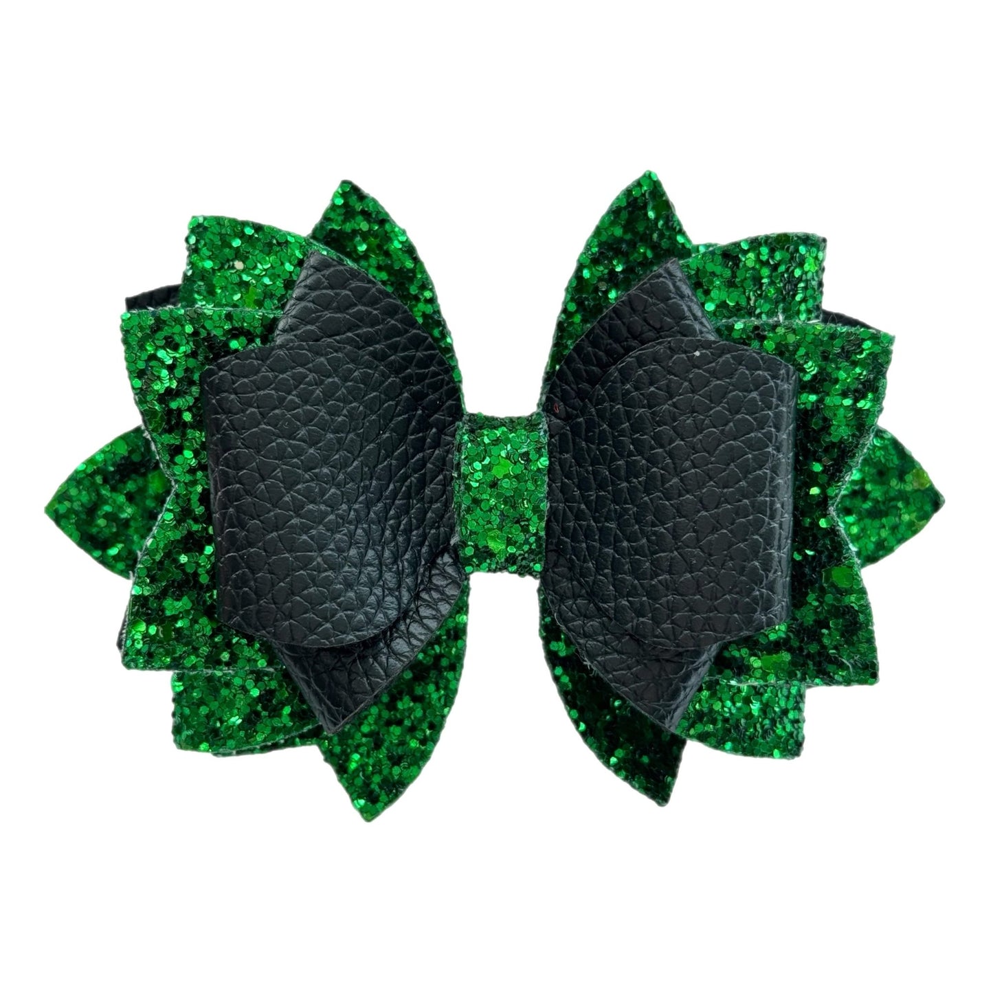 Wicked Black & Green Tumbler Bow - The Nifty Little Finds - Bow - The Nifty Little Finds