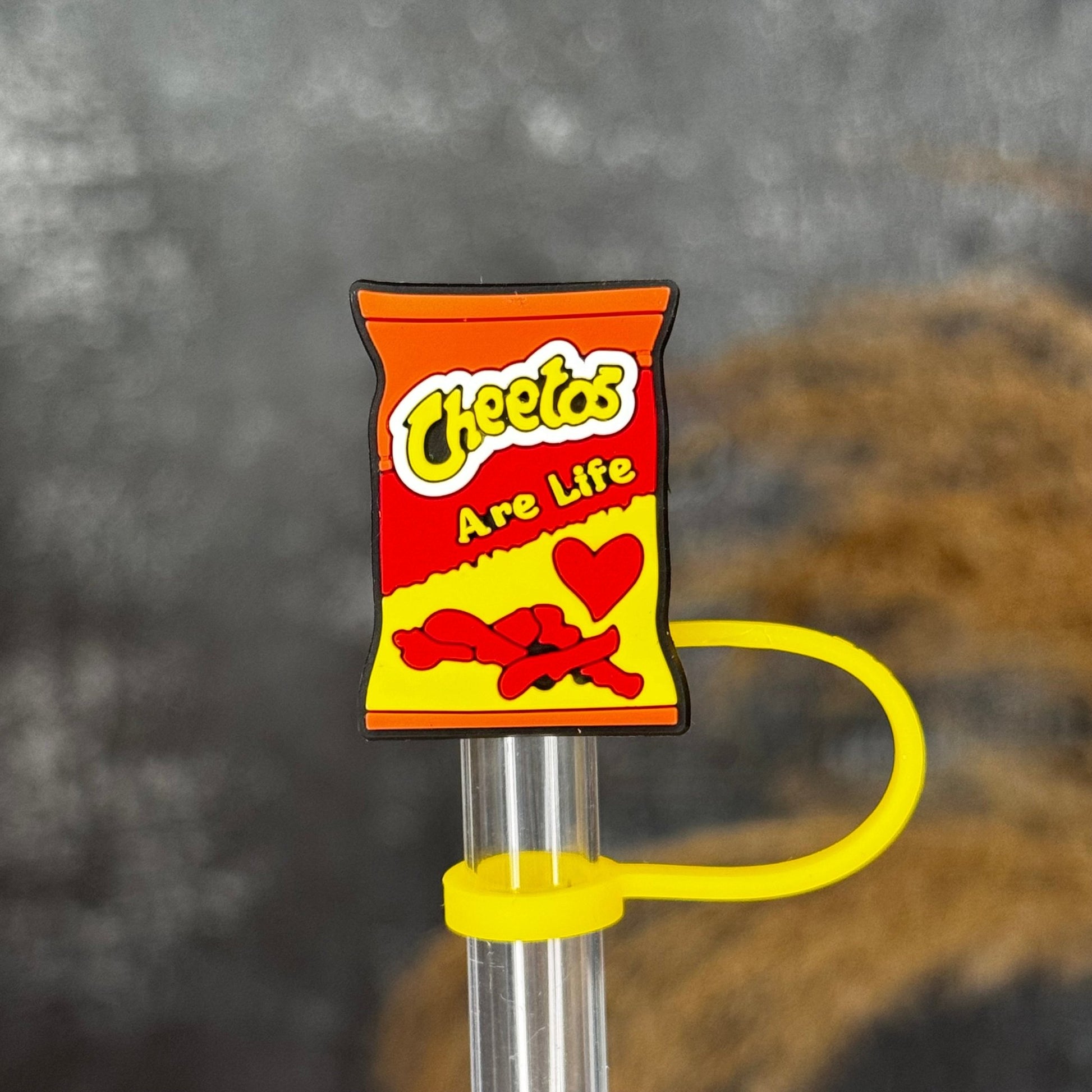 CHEETOS Straw Topper red orange yellow - The Nifty Little Finds - The Nifty Little Finds