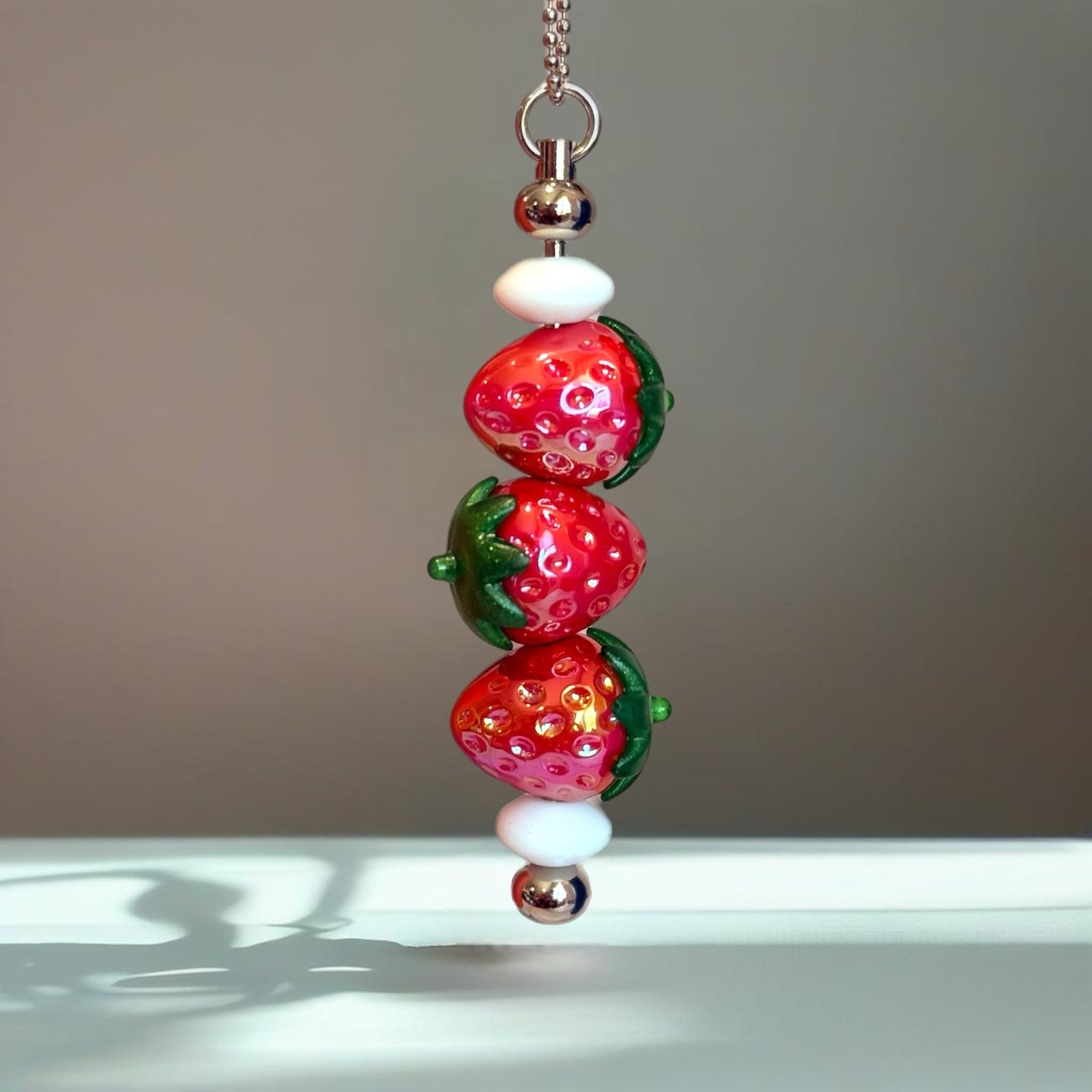 Strawberries Bar Charm - Tumbler Handle Charm - The Nifty Little Finds - Charm - The Nifty Little Finds