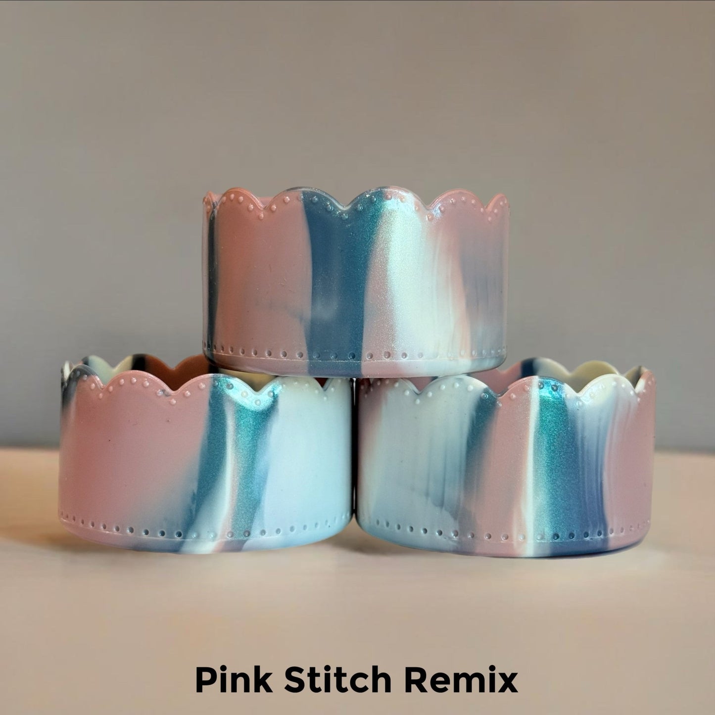 Pink Stitch Scalloped Boot - The Nifty Little Finds - Boot - The Nifty Little Finds