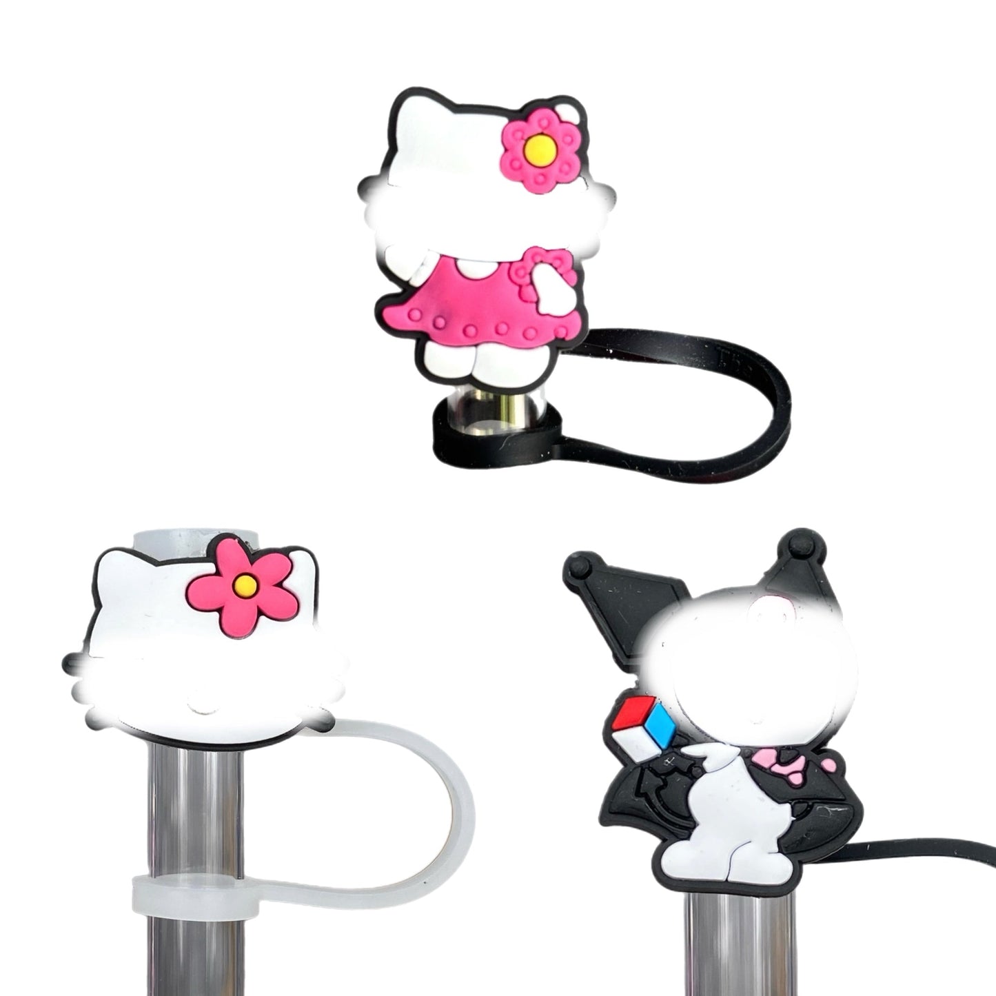 Cute Kitty Straw Topper - The Nifty Little Finds - The Nifty Little Finds
