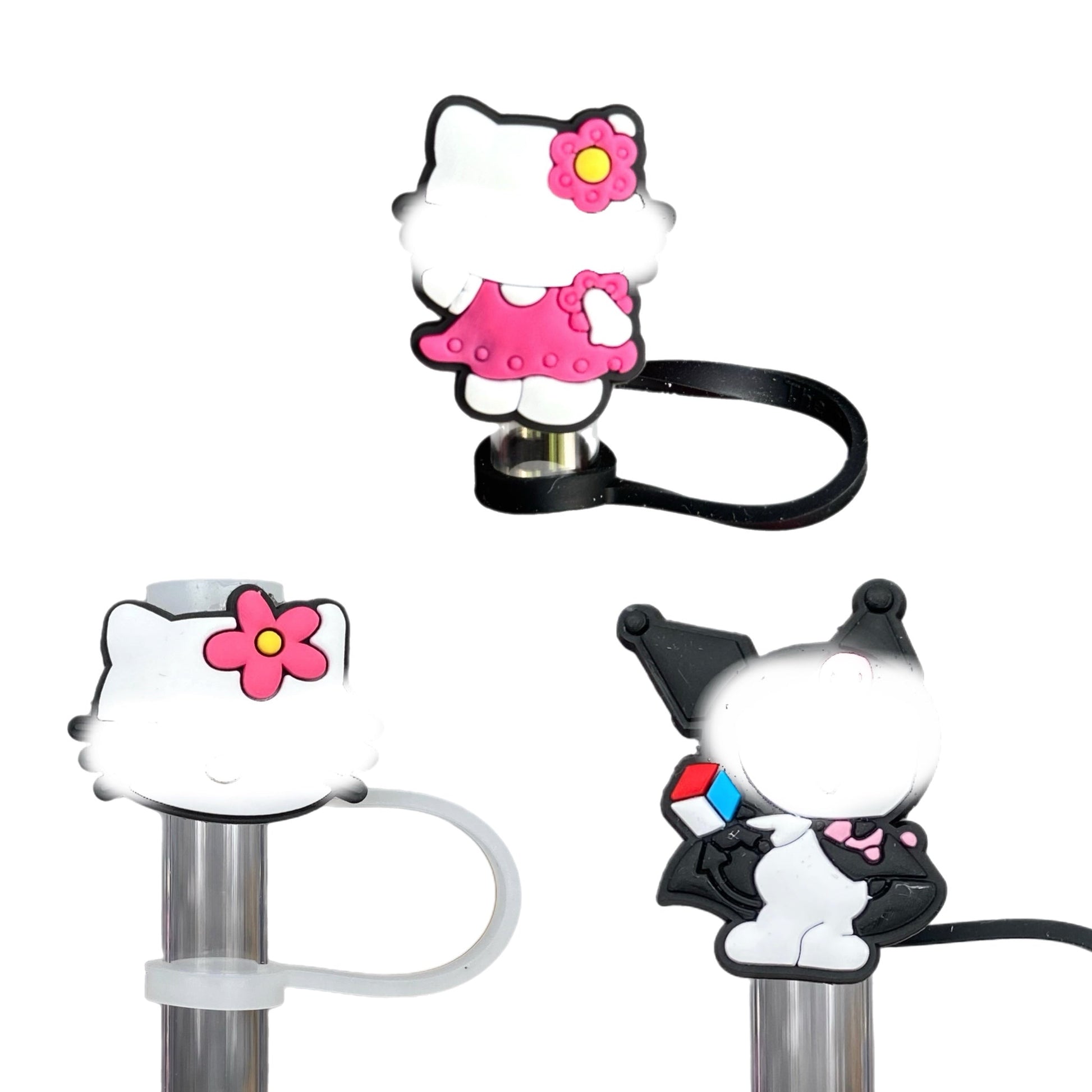 Cute Kitty Straw Topper - The Nifty Little Finds - The Nifty Little Finds