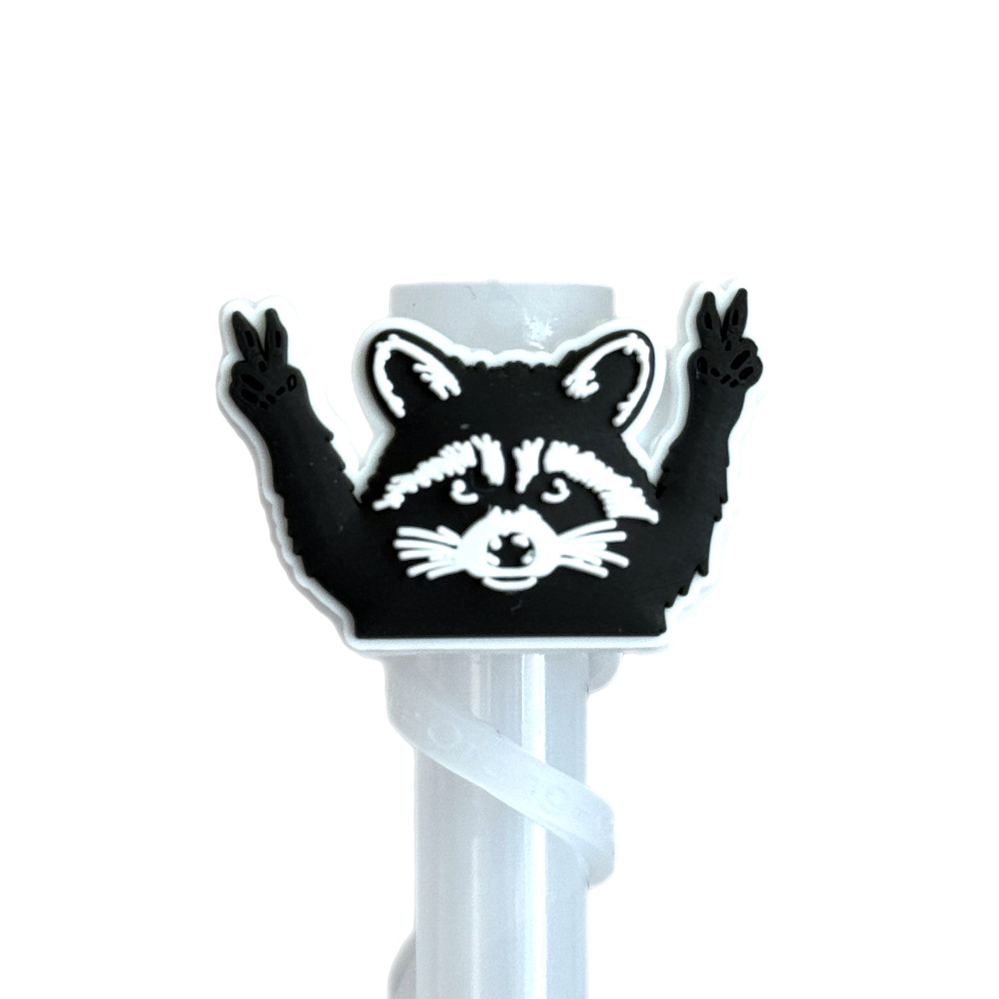 Trash Panda Raccoon Straw Topper - The Nifty Little Finds - The Nifty Little Finds