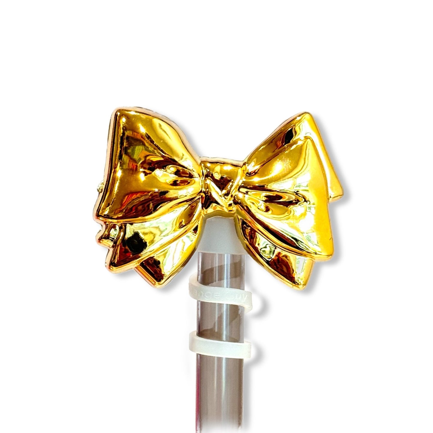 Deluxe Metallic Bow Metal Straw Topper - The Nifty Little Finds - Deluxe Straw Topper - The Nifty Little Finds