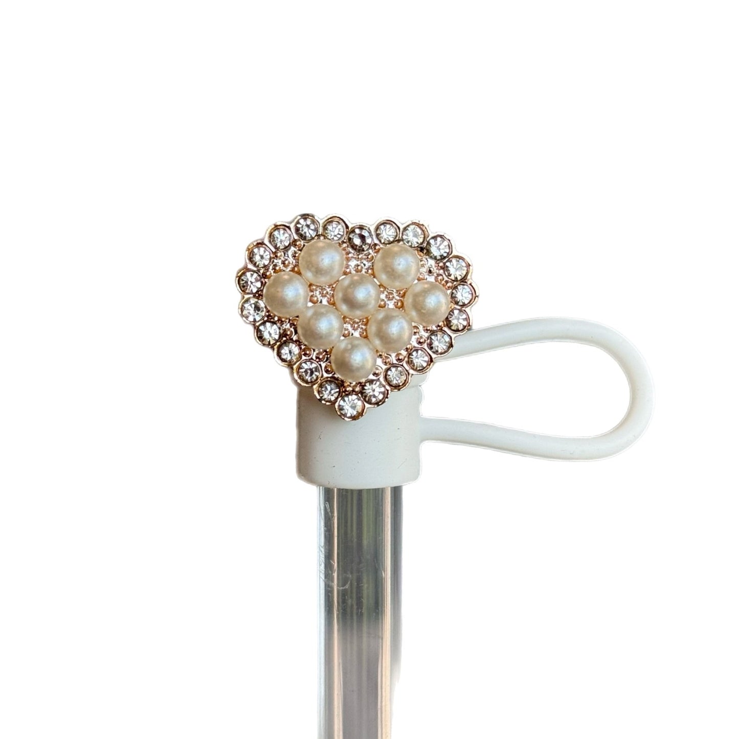 PEARL STRAW TOPPER - Tumbler Handle Charm - The Nifty Little Finds - Charm - The Nifty Little Finds