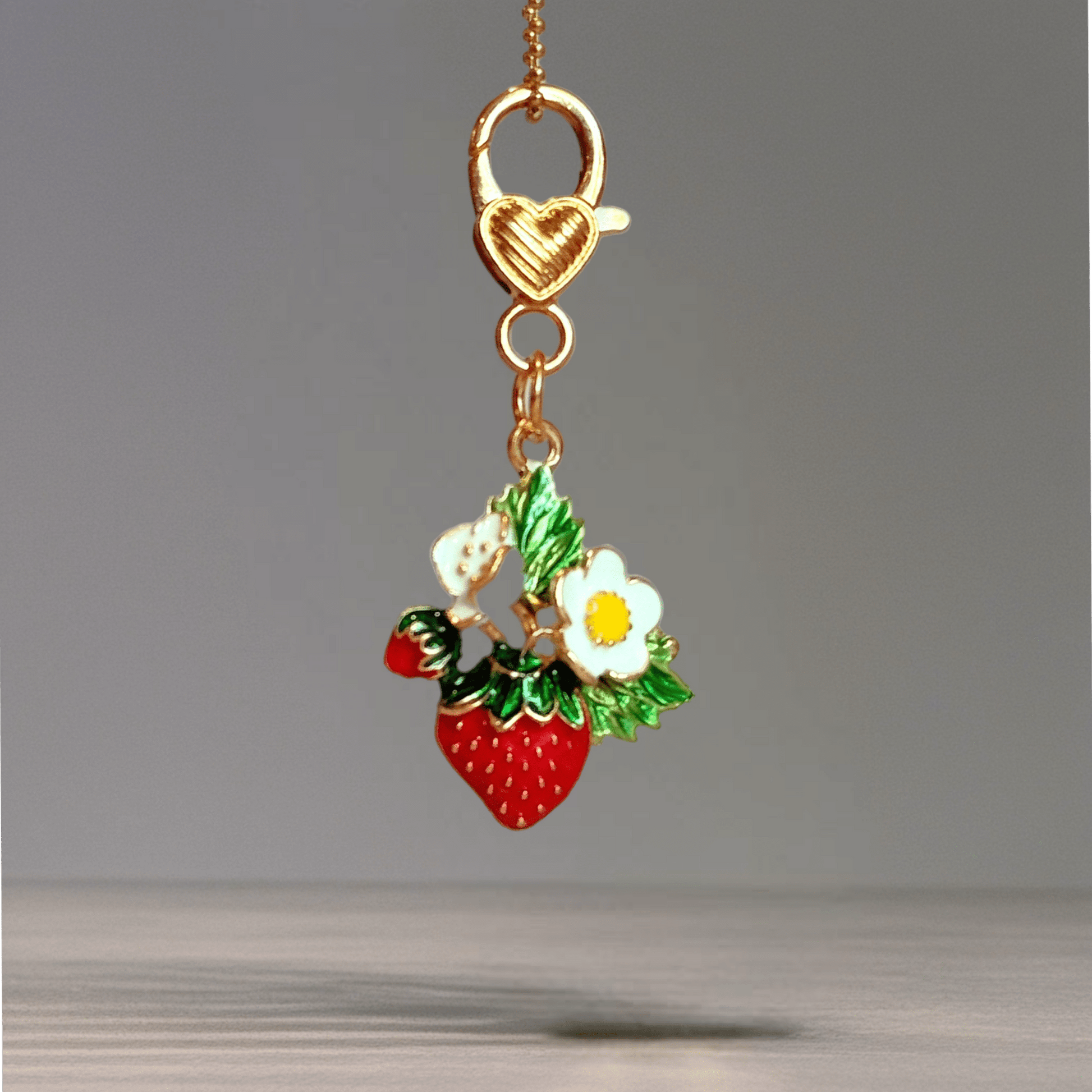 Strawberry Fields Charm - Tumbler Handle Charm - The Nifty Little Finds - Charm - The Nifty Little Finds