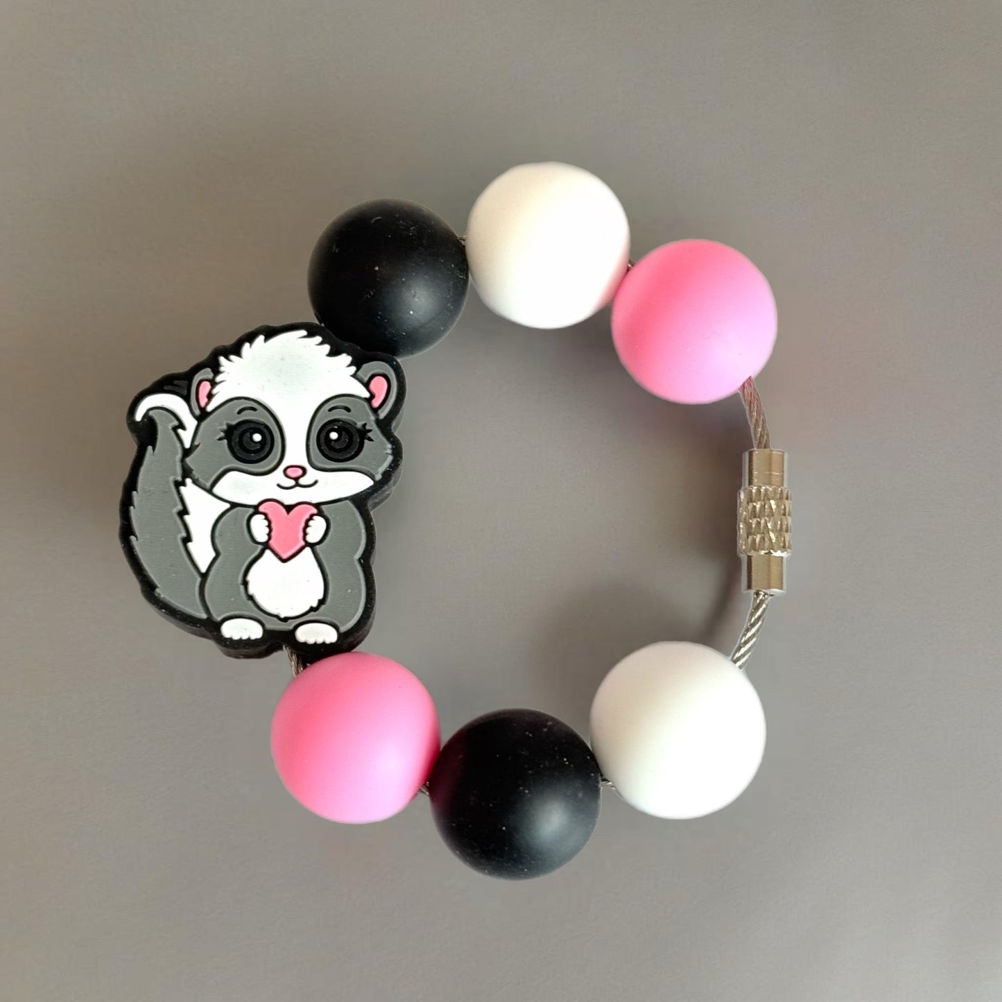 Lovey Skunk Bracelet - Tumbler Handle Charm - The Nifty Little Finds - Charm - The Nifty Little Finds