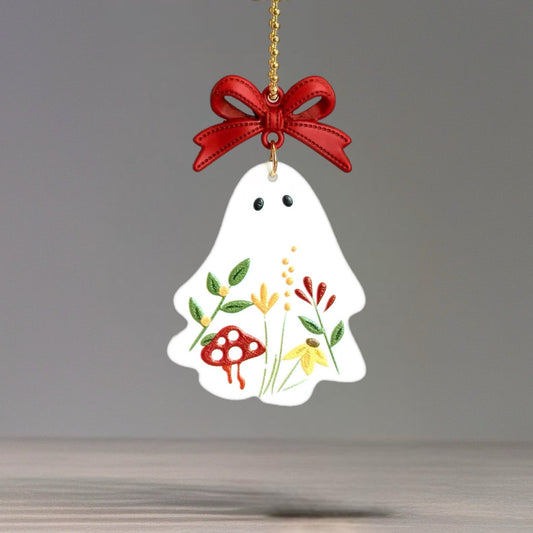 Coquette Ghost Charm - Tumbler Handle Charm - The Nifty Little Finds - Charm - The Nifty Little Finds