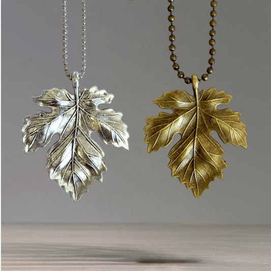 Metal Fall Leaf Charm - Tumbler Handle Charm - The Nifty Little Finds - Charm - The Nifty Little Finds
