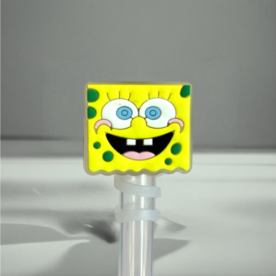 LED Light Up Sponge Dude Straw Topper - The Nifty Little Finds - Deluxe Straw Topper - The Nifty Little Finds