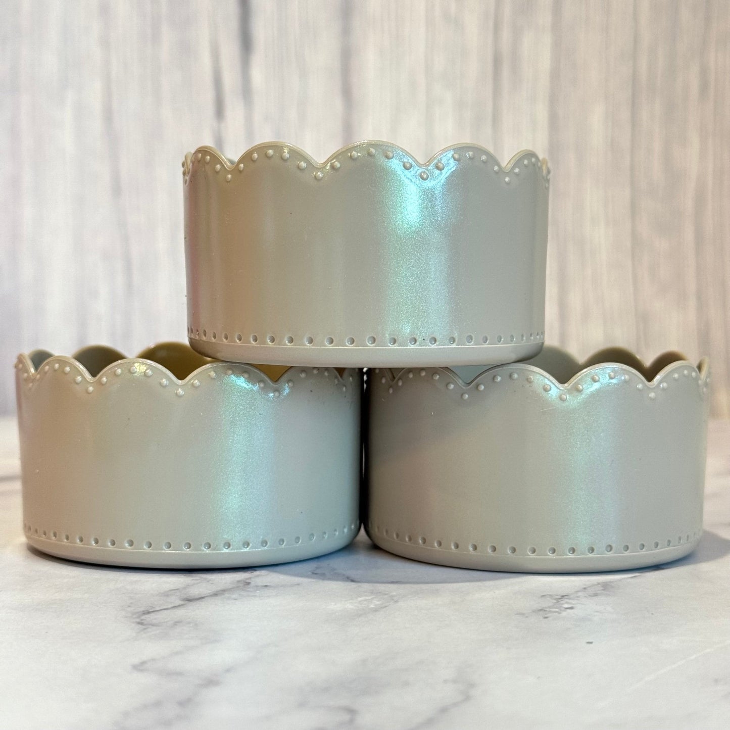 Taupe Shimmer Scallop Boot - The Nifty Little Finds - Boot - The Nifty Little Finds