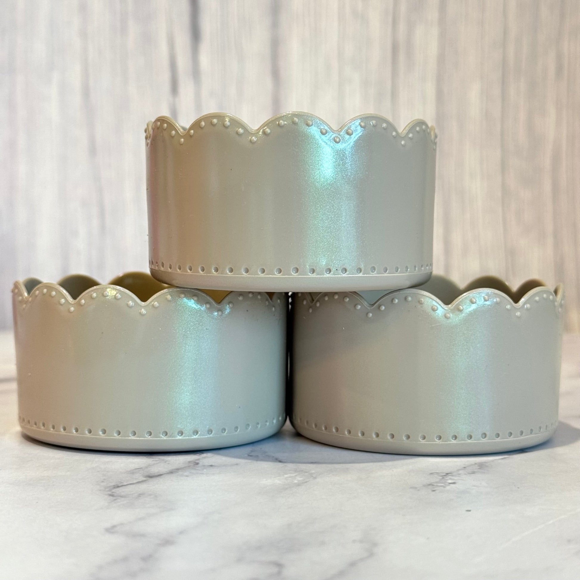 Taupe Shimmer Scallop Boot - The Nifty Little Finds - Boot - The Nifty Little Finds