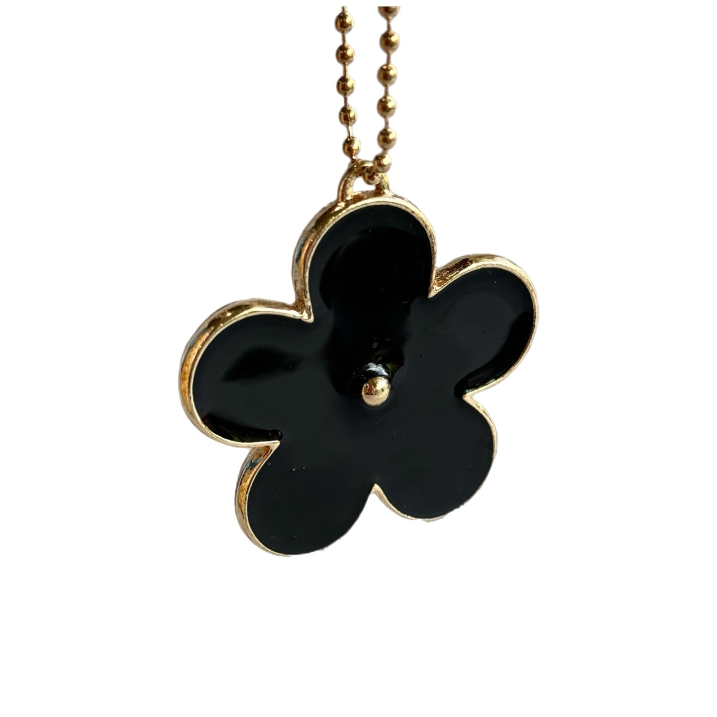 BLACK DAISY Charm - Tumbler Handle Charm - The Nifty Little Finds - Charm - The Nifty Little Finds