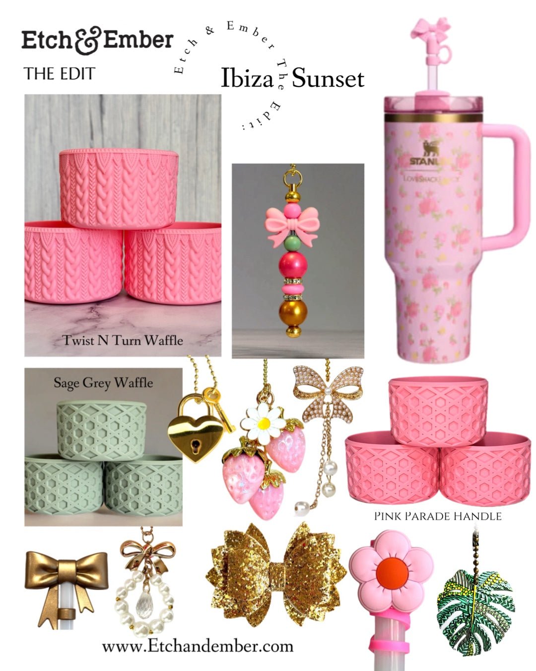 Ibiza Sunset Bar Charm - Tumbler Handle Charm - The Nifty Little Finds - Charm - The Nifty Little Finds