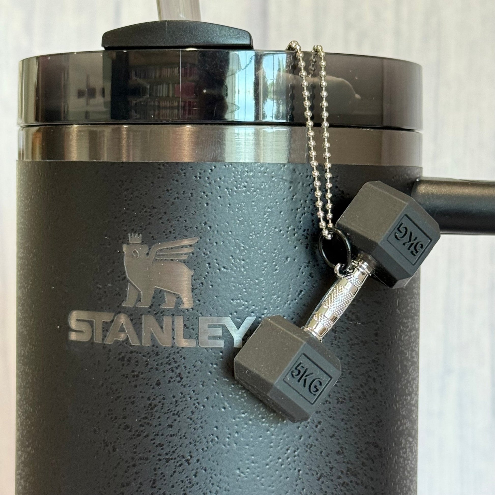 Barbell Charm - Tumbler Handle Charm - The Nifty Little Finds - Charm - The Nifty Little Finds