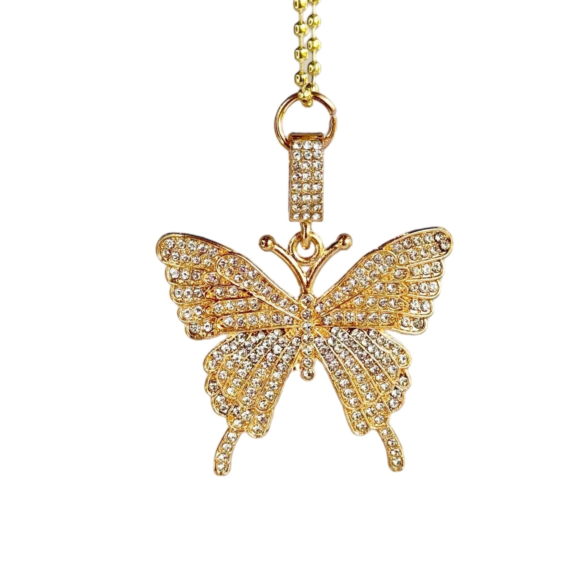 BLING BUTTERFLY Charm - Tumbler Handle Charm - The Nifty Little Finds - Charm - The Nifty Little Finds