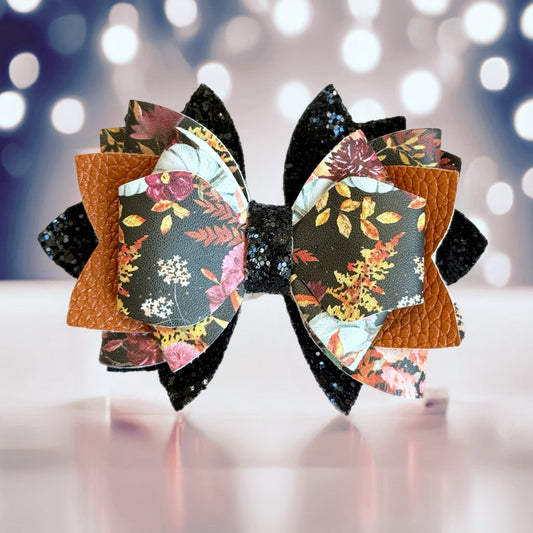 Fall Pumpkins Glitter Tumbler Bow - The Nifty Little Finds - Bow - The Nifty Little Finds
