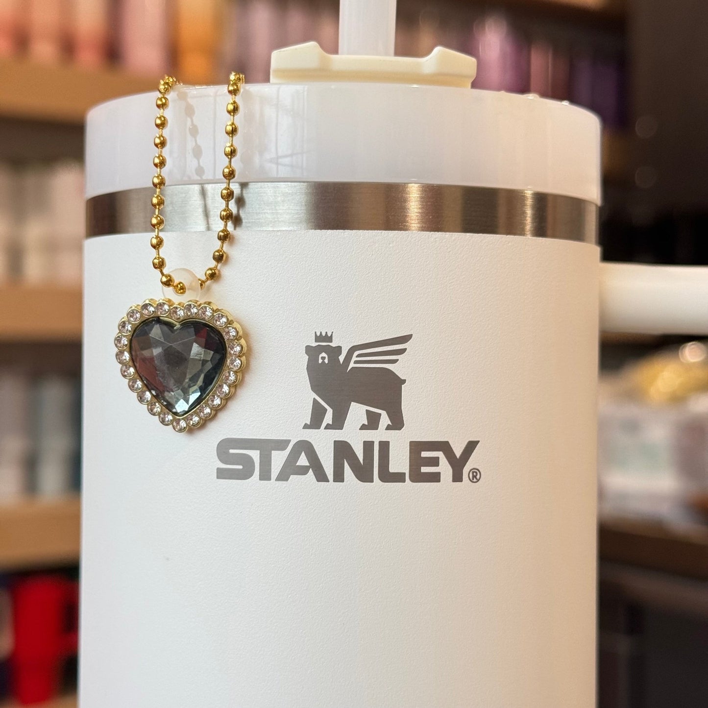 Faceted Heart Charm - Tumbler Handle Charm - The Nifty Little Finds - Charm - The Nifty Little Finds