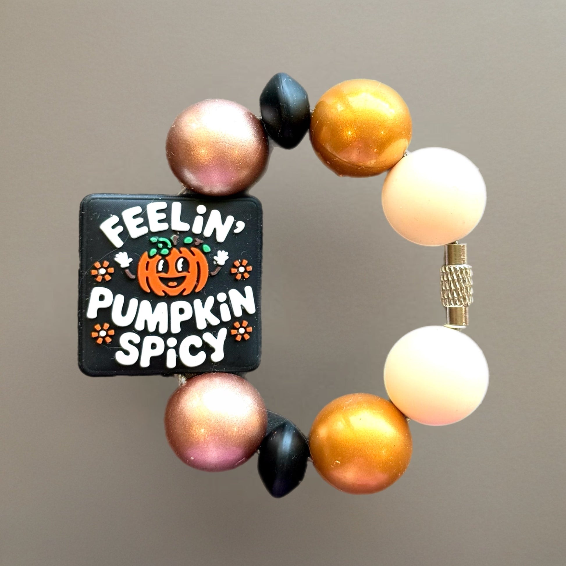 Feeling Pumpkin Spicy Charm - Tumbler Handle Charm - The Nifty Little Finds - Charm - The Nifty Little Finds