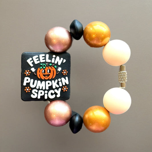 Feeling Pumpkin Spicy Charm - Tumbler Handle Charm - The Nifty Little Finds - Charm - The Nifty Little Finds