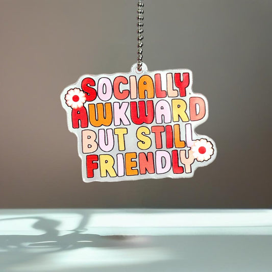 Socially Awkward Charm - Tumbler Handle Charm - The Nifty Little Finds - Charm - The Nifty Little Finds