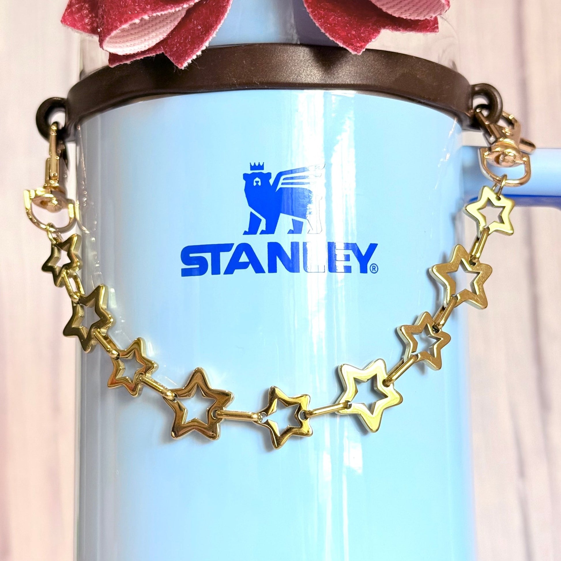 Gold Stars Deluxe Tumbler Charm Necklace - The Nifty Little Finds - Necklace - The Nifty Little Finds